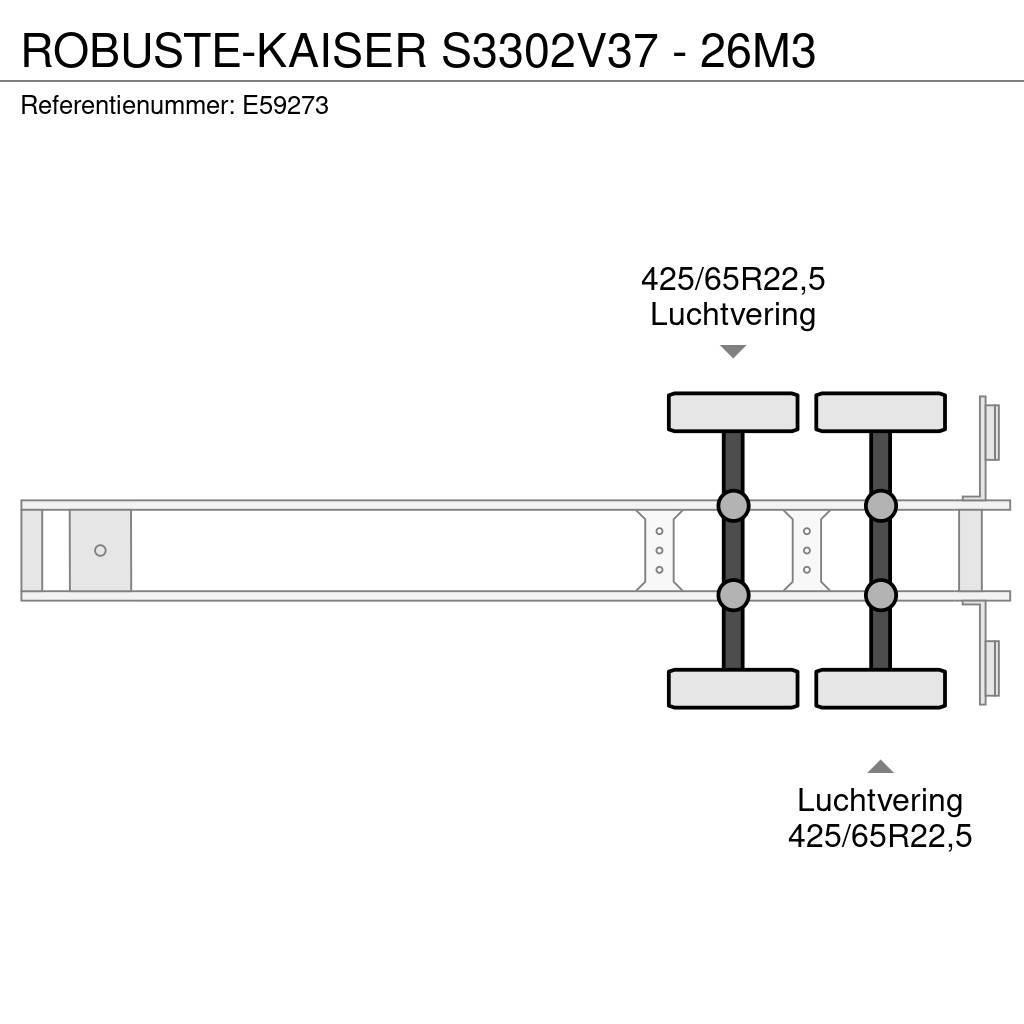  Robuste-Kaiser S3302V37 - 26M3 Semi-remorca Basculanta