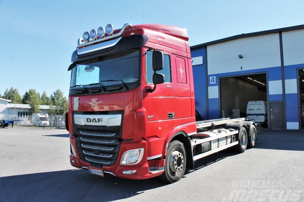 DAF XF 480 FAS 6x2 Camion cadru container