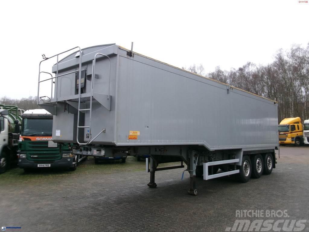 Wilcox Tipper trailer alu 52 m3 + tarpaulin Semi-remorca Basculanta