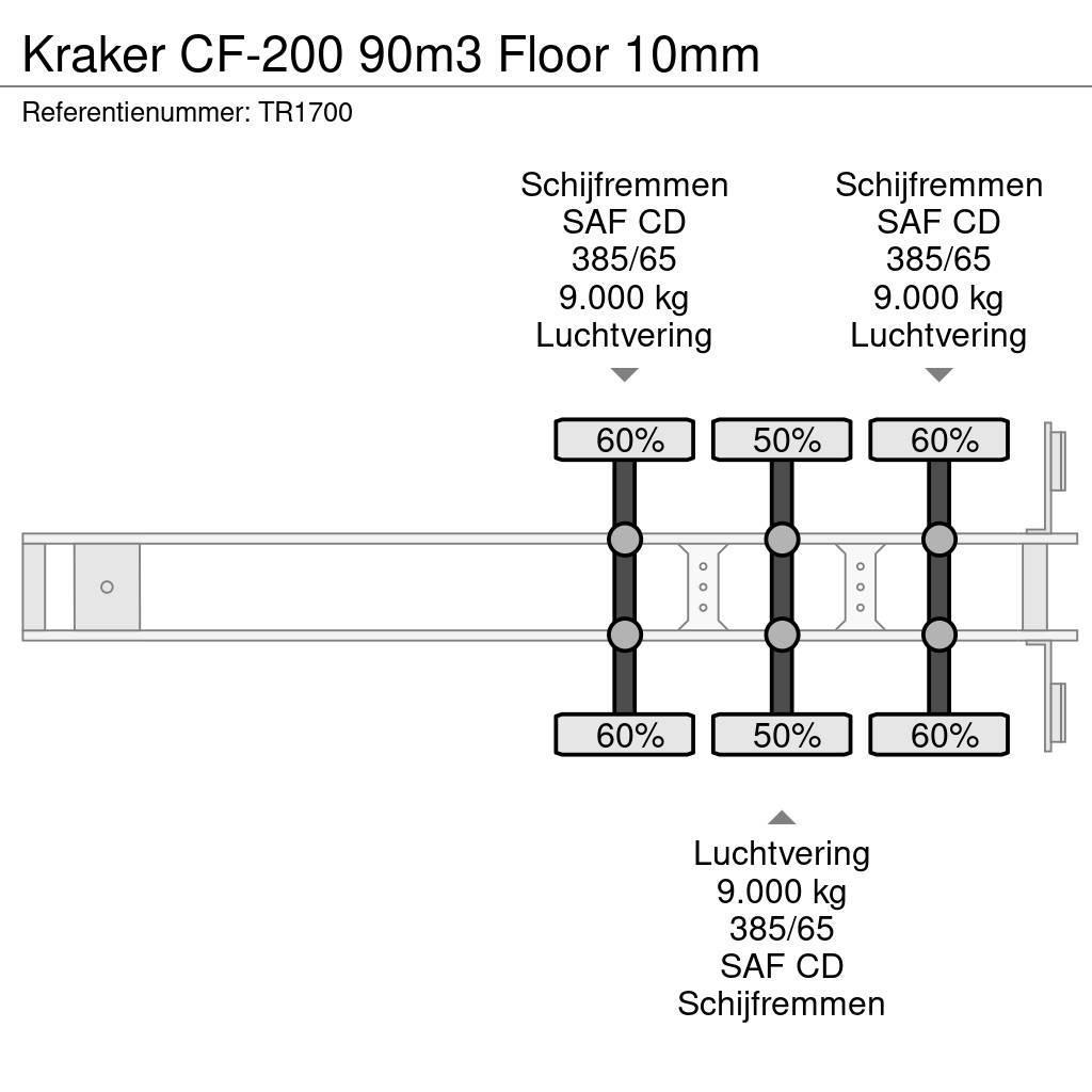 Kraker CF-200 90m3 Floor 10mm Walking Floor semi-remorci