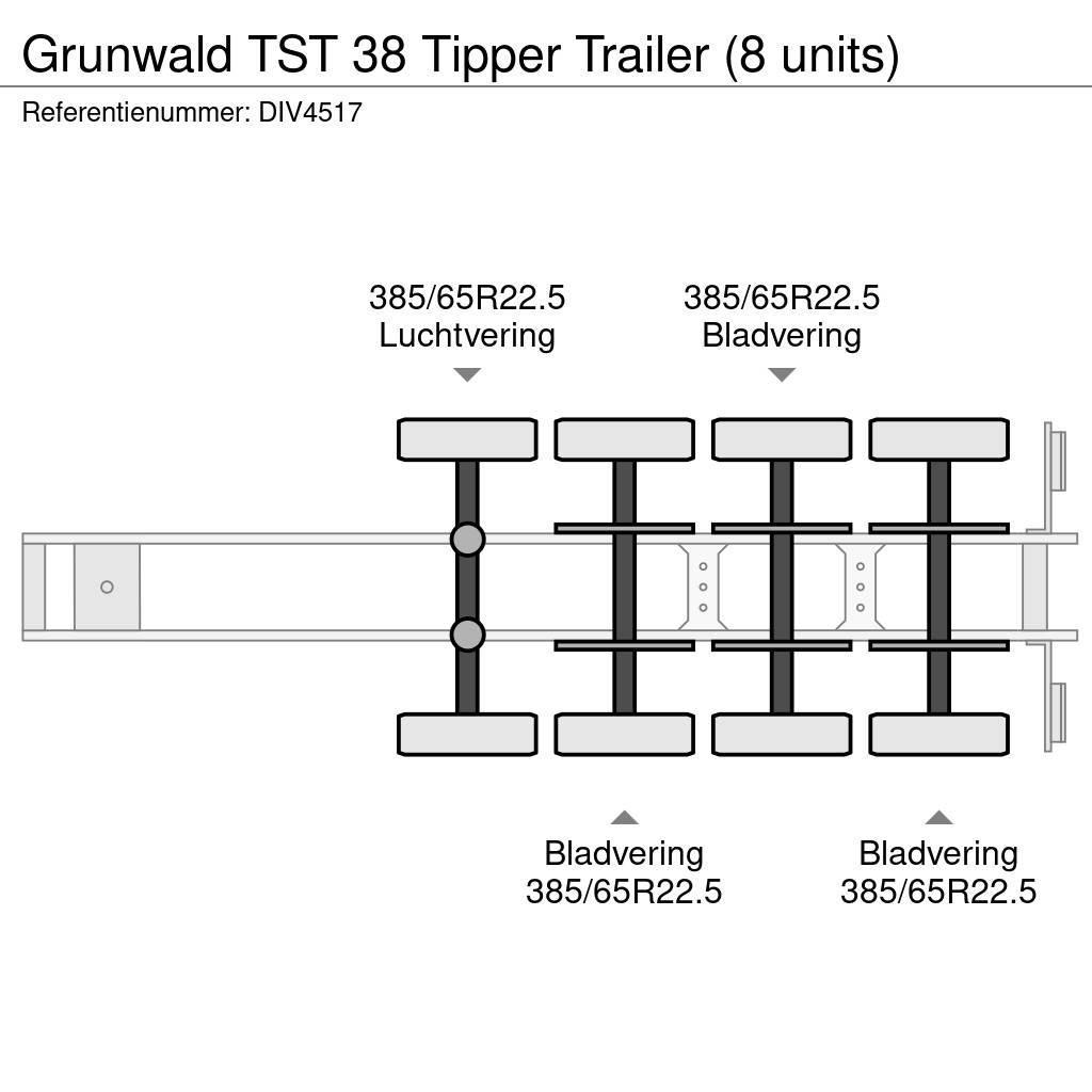 Grunwald TST 38 Tipper Trailer (8 units) Semi-remorca Basculanta