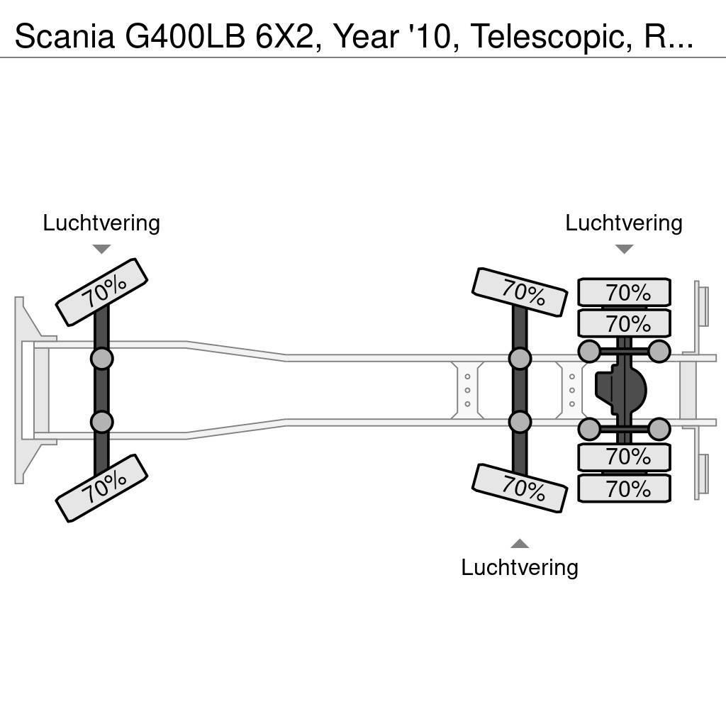Scania G400LB 6X2, Year '10, Telescopic, Remote control! Camion cu incarcator
