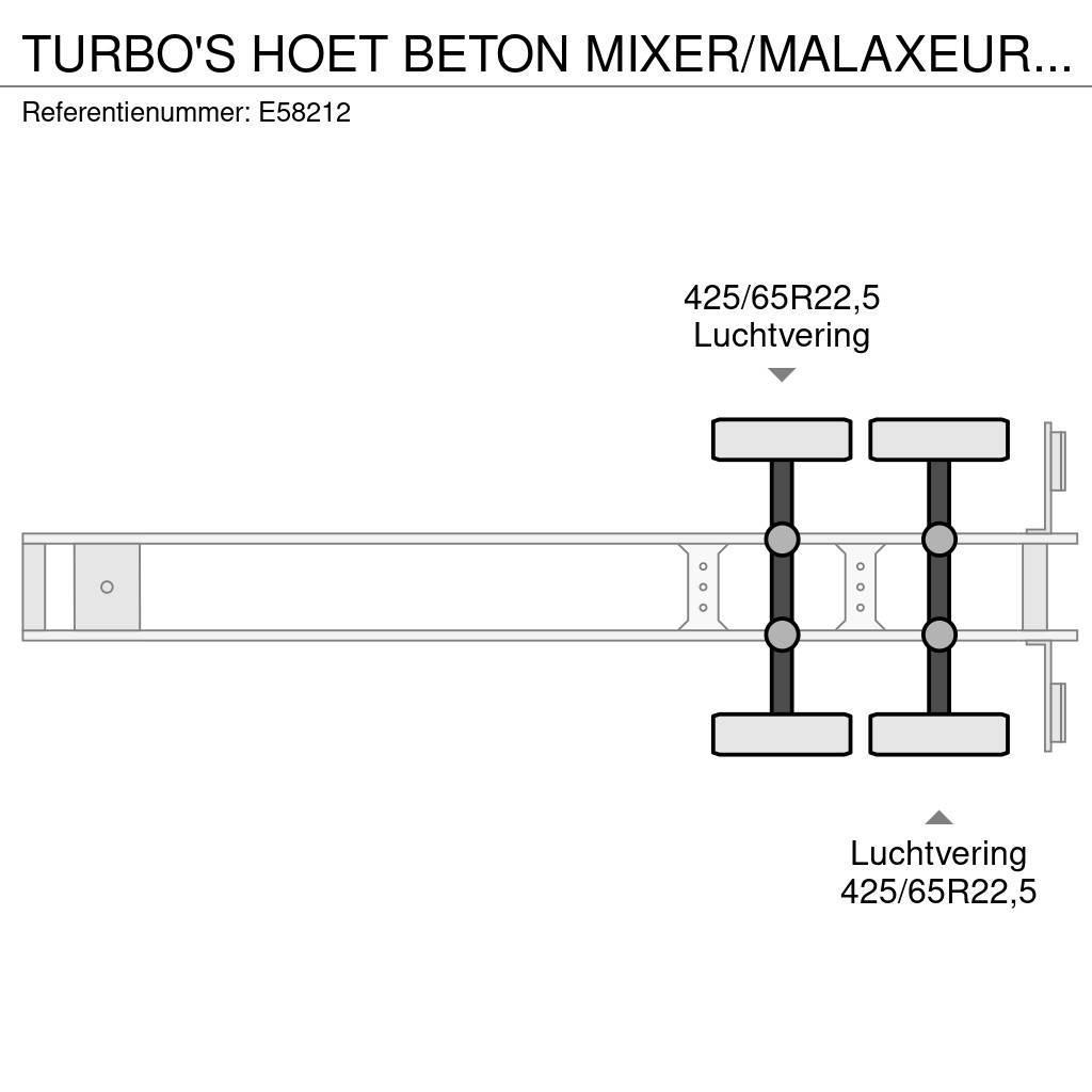  TURBO'S HOET BETON MIXER/MALAXEUR/MISCHER 10M3 +MO Alte semi-remorci