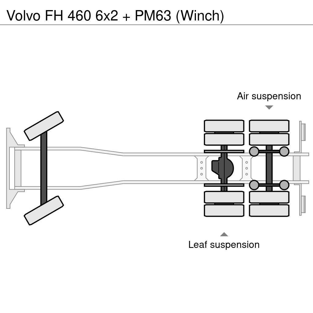 Volvo FH 460 6x2 + PM63 (Winch) Macara pentru orice teren