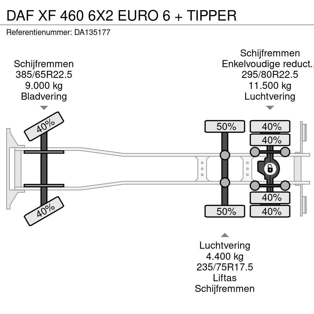 DAF XF 460 6X2 EURO 6 + TIPPER Autobasculanta