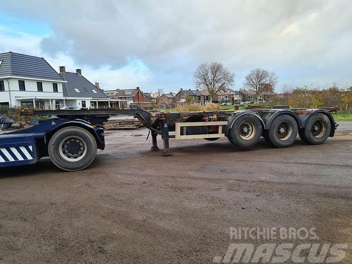 Nooteboom 3 AXLE CONTAINER CHASSIS ALL CONNECTIONS ROR DRUM Camion cu semi-remorca cu incarcator