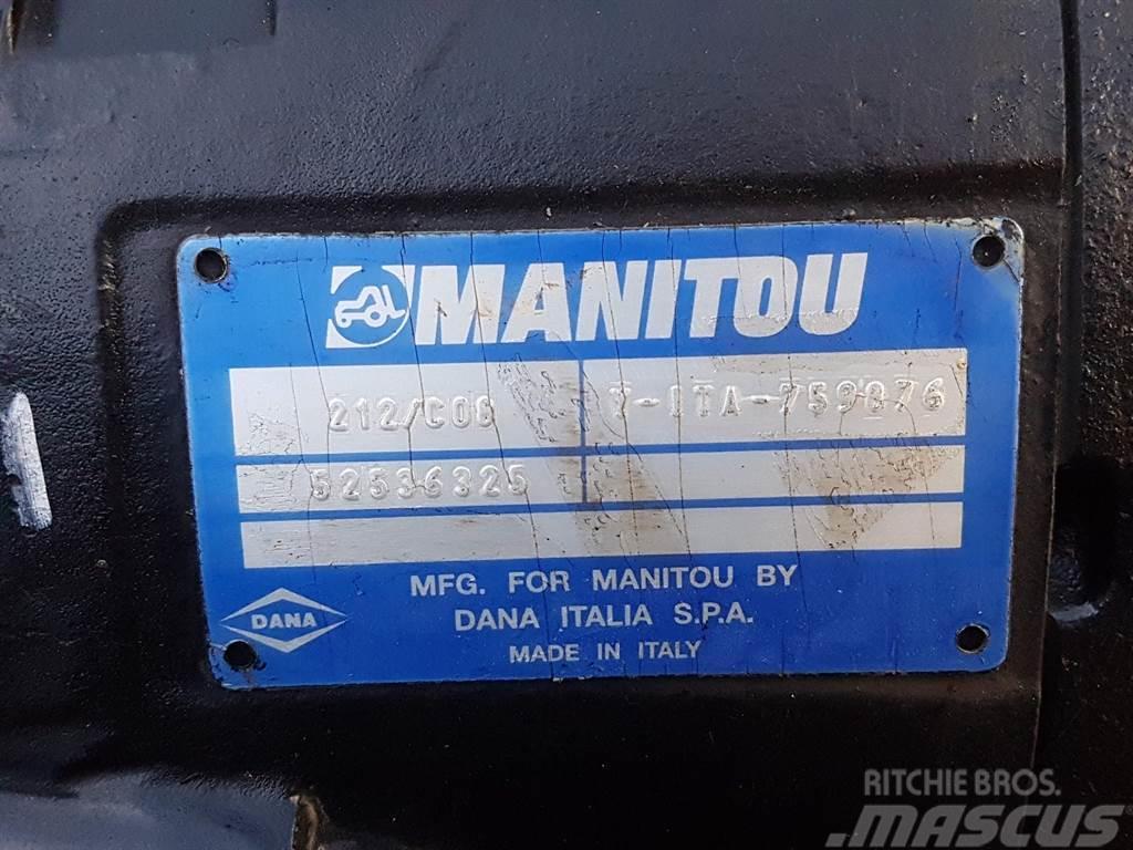 Manitou -Spicer Dana 212/C08-52536325-Axle/Achse/As Axe