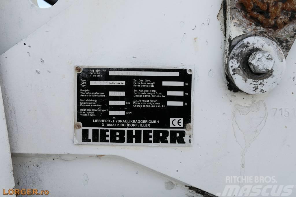 Liebherr A 316 Litronic Excavatoare cu roti
