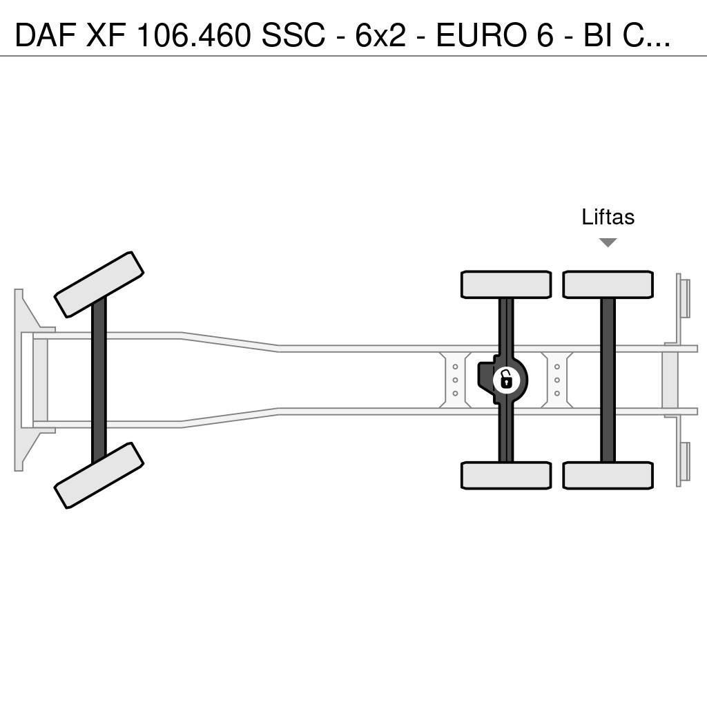 DAF XF 106.460 SSC - 6x2 - EURO 6 - BI COOL- VERY GOOD Camioane platforma/prelata