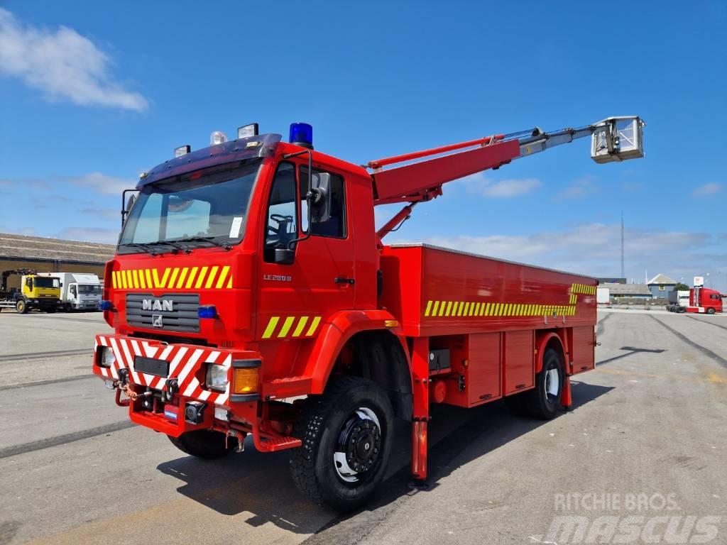MAN LE280B 4x4 Denka Lift 24 m / Firetruck / Skylift Camion de pompier