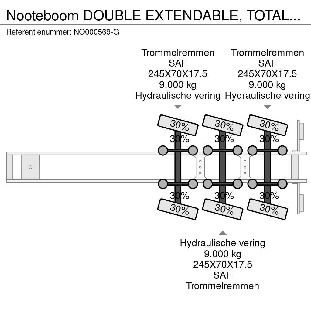Nooteboom DOUBLE EXTENDABLE, TOTAL 26.53 METERS Semi-remorca agabaritica