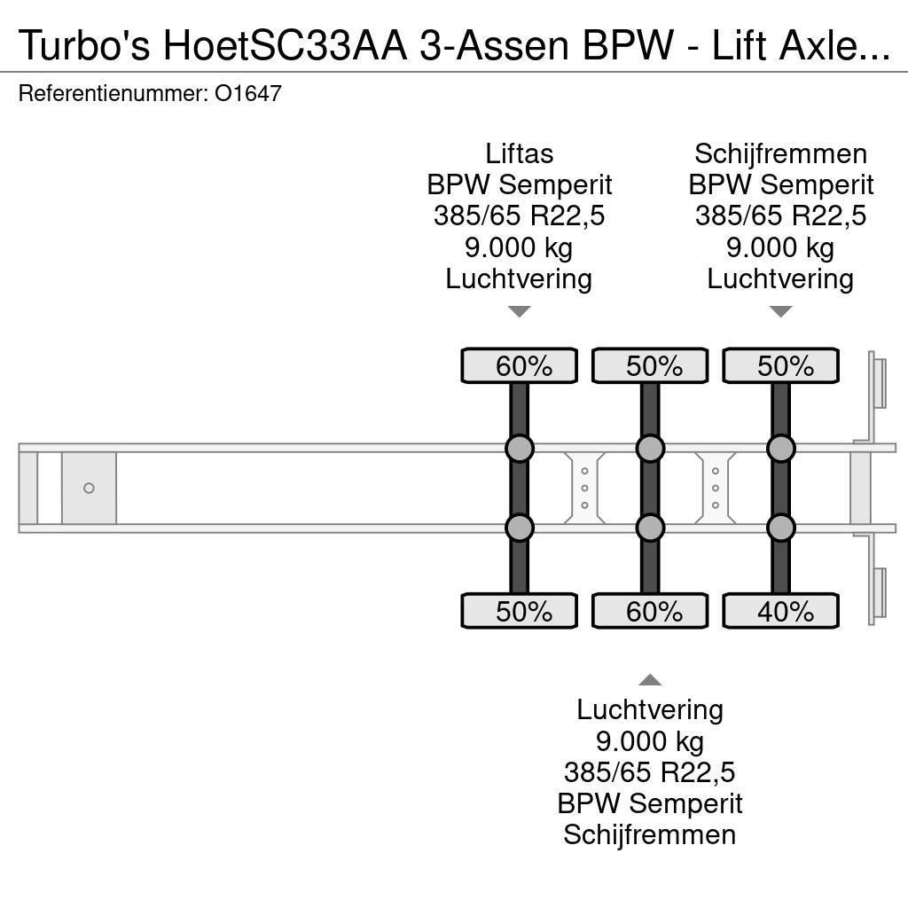  TURBO'S HOET SC33AA 3-Assen BPW - Lift Axle - Disc Camion cu semi-remorca cu incarcator