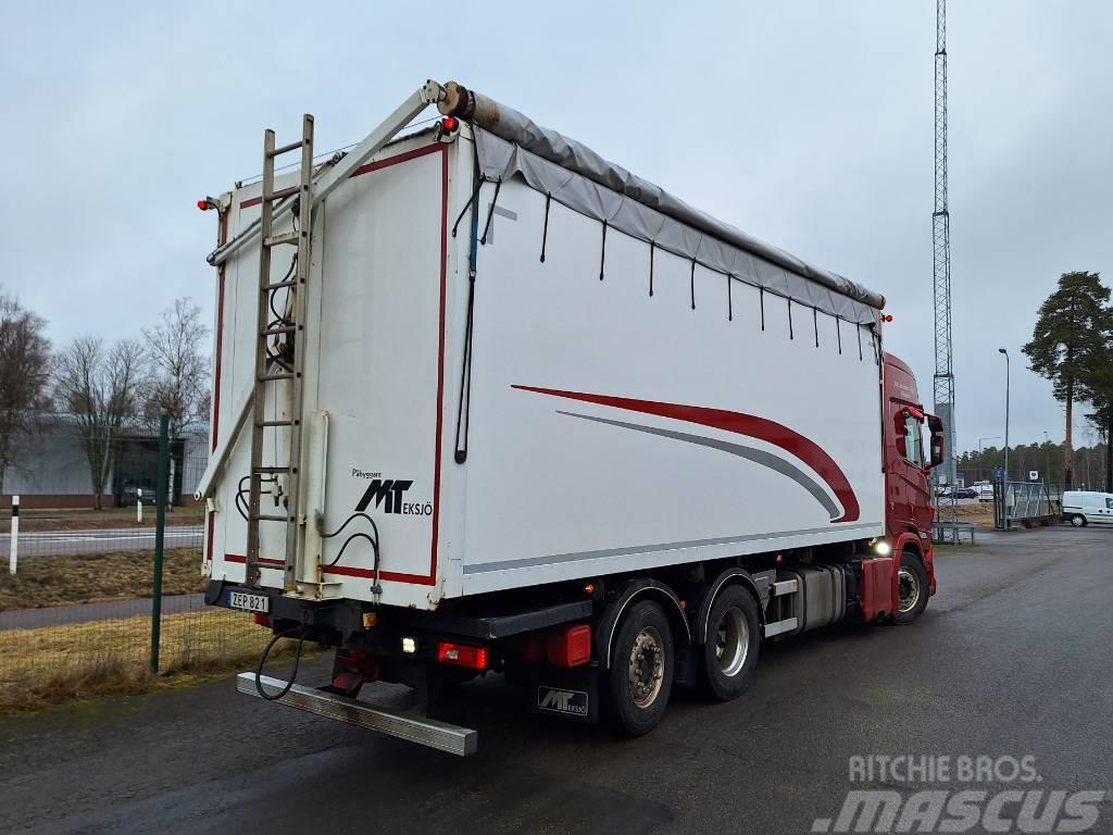 Scania R580 6x2 Flistipp Camion transport aschii