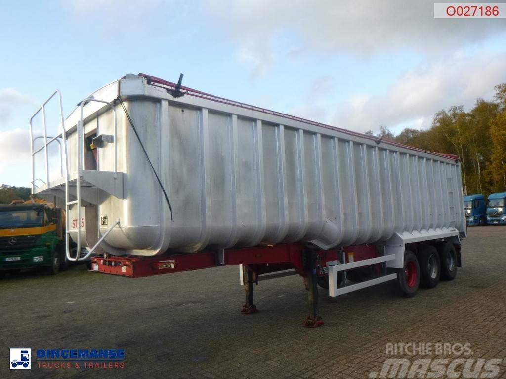 Montracon Tipper trailer alu 53.6 m3 + tarpaulin Semi-remorca Basculanta