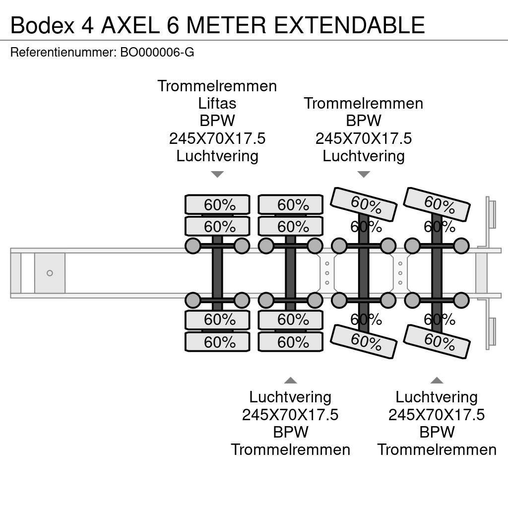 Bodex 4 AXEL 6 METER EXTENDABLE Semi-remorca agabaritica