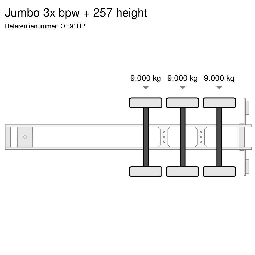 Jumbo 3x bpw + 257 height Semi-remorca speciala