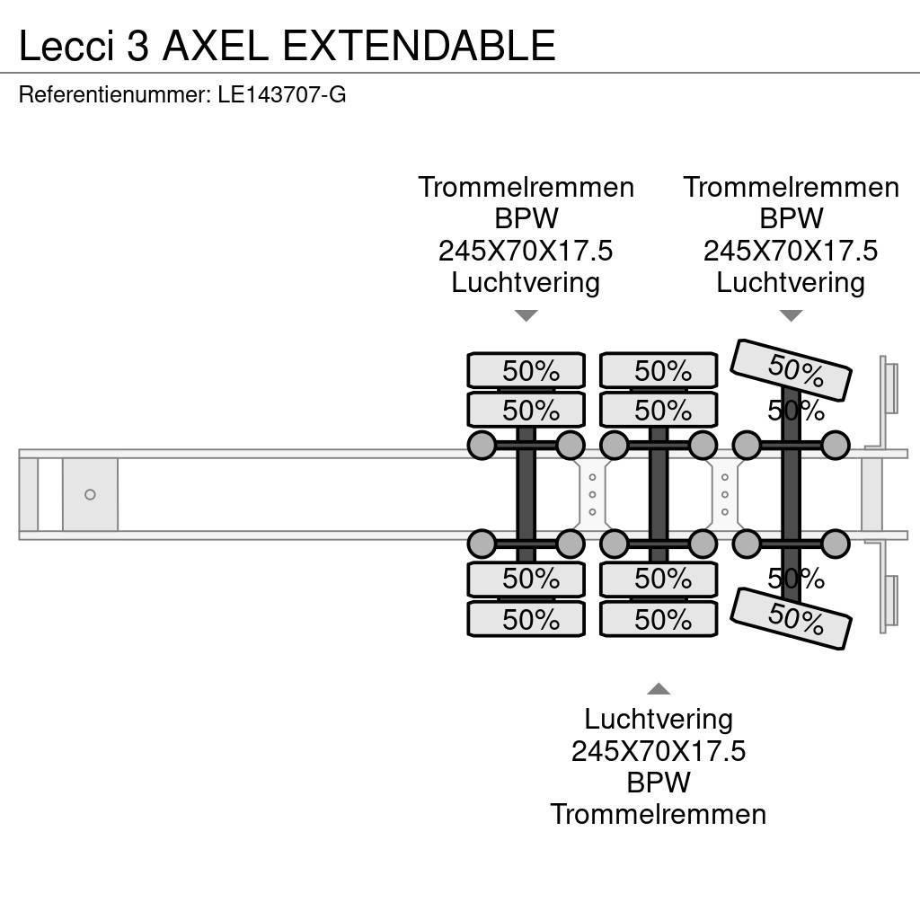  Lecci 3 AXEL EXTENDABLE Semi-remorca agabaritica