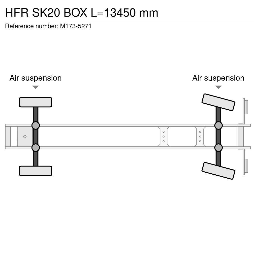 HFR SK20 BOX L=13450 mm Semi-remorca utilitara