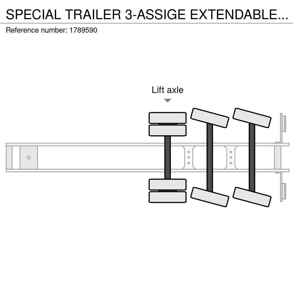  SPECIAL TRAILER 3-ASSIGE EXTENDABLE SEMI DIEPLADER Semi-remorca agabaritica