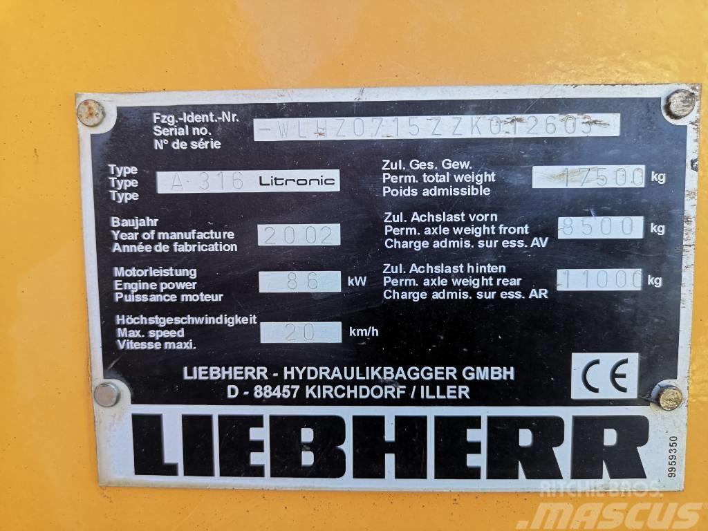 Liebherr A 316 Litronic Excavatoare cu roti