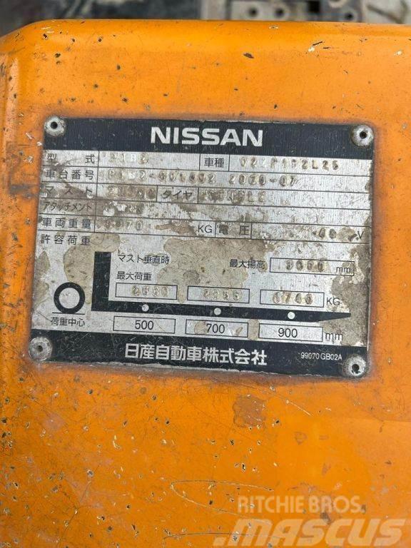 Nissan Duplex, 2.500KG, 4.926hrs!!, no charger 02ZP1B2L25 Stivuitor electric