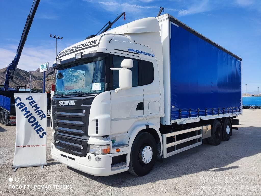 Scania R 500 6X2 TAUTLINER CAJA INTERCAMBIABLE Camion cadru container