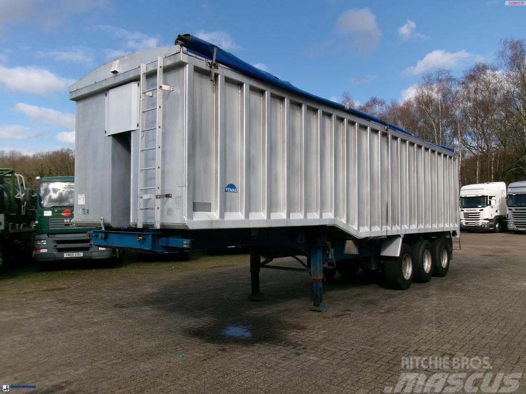 United TRAILERS Tipper trailer alu 52 m3 + tarpaulin Semi-remorca Basculanta