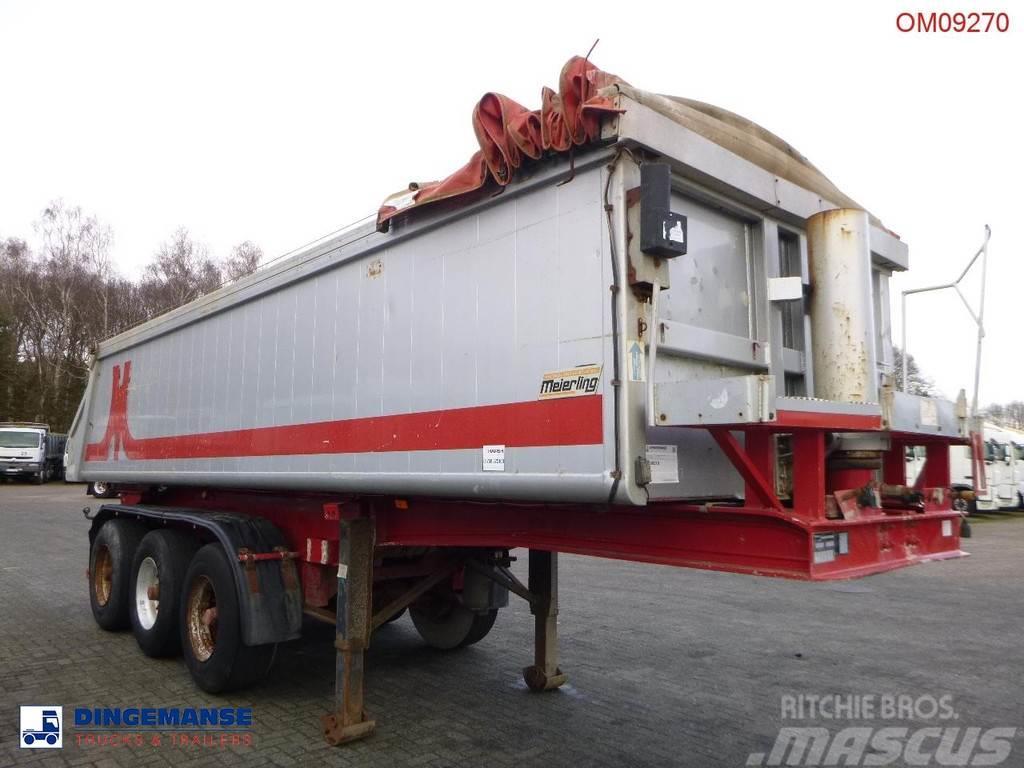 Meierling Tipper trailer alu 21 m3 + tarpaulin Semi-remorca Basculanta