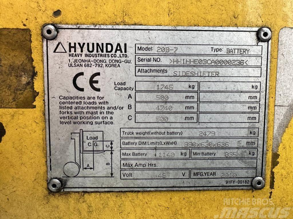 Hyundai 20 B 7 Stivuitor electric