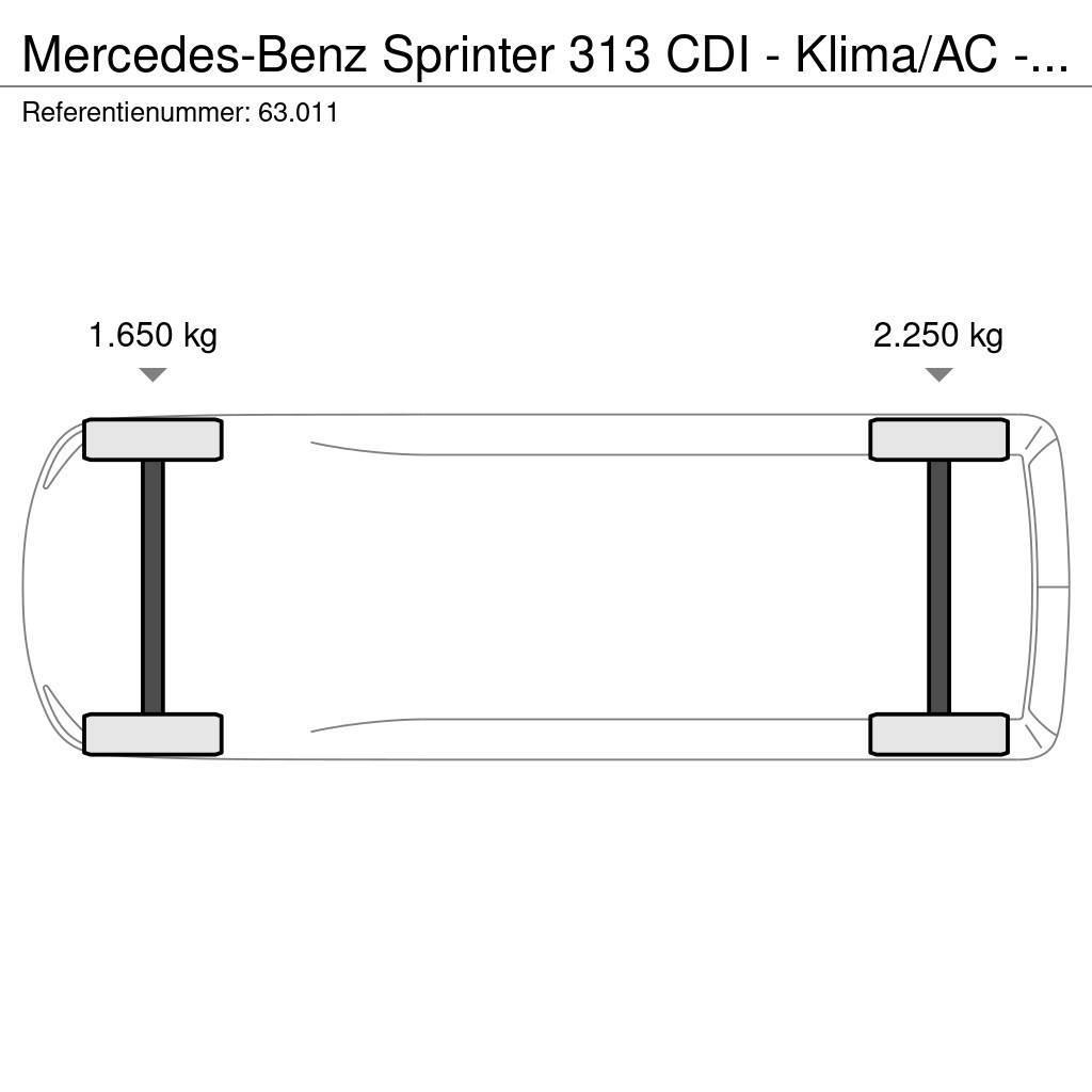 Mercedes-Benz Sprinter 313 CDI - Klima/AC - Joly B9 crane - 5 se Pick up/Platou