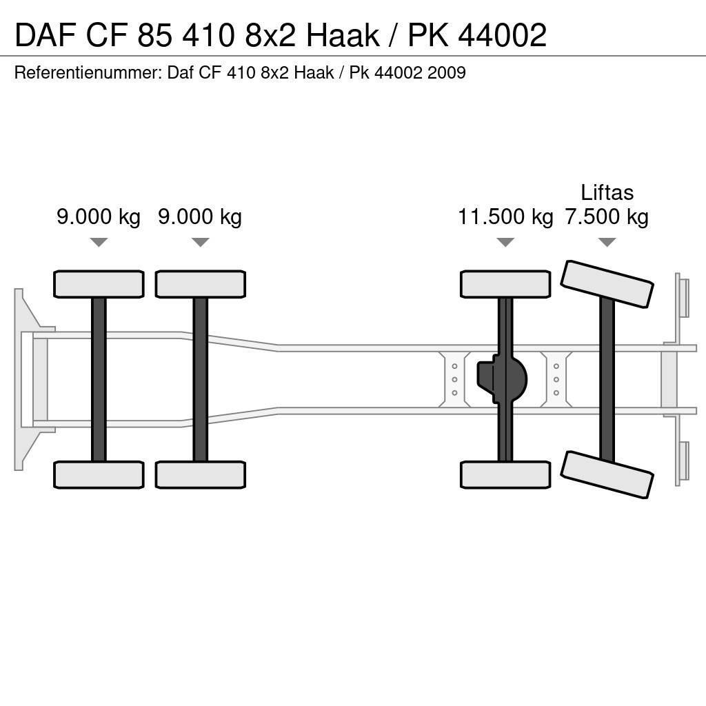 DAF CF 85 410 8x2 Haak / PK 44002 Camion cu carlig de ridicare