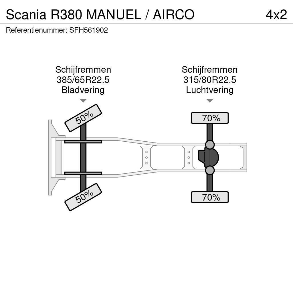 Scania R380 MANUEL / AIRCO Autotractoare