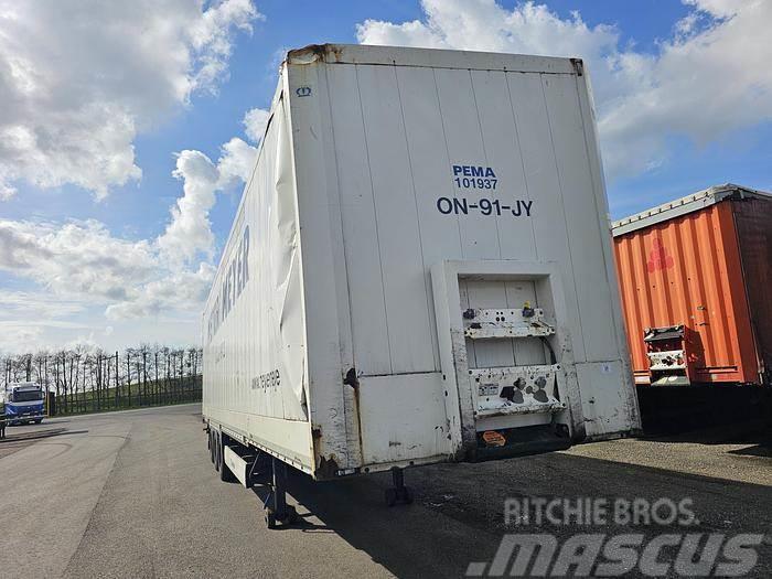 Krone sd | 3 axle mega closed box trailer| damage in fro Alte semi-remorci