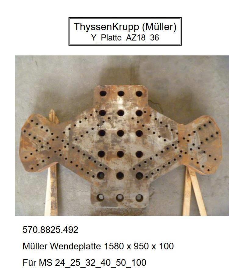 Müller Y-Platte AZ 18/36 Vibratoare forare piloni