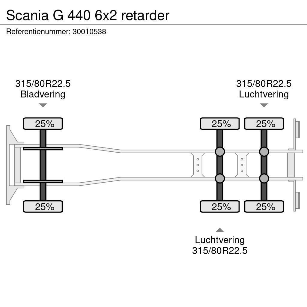 Scania G 440 6x2 retarder Camion cabina sasiu