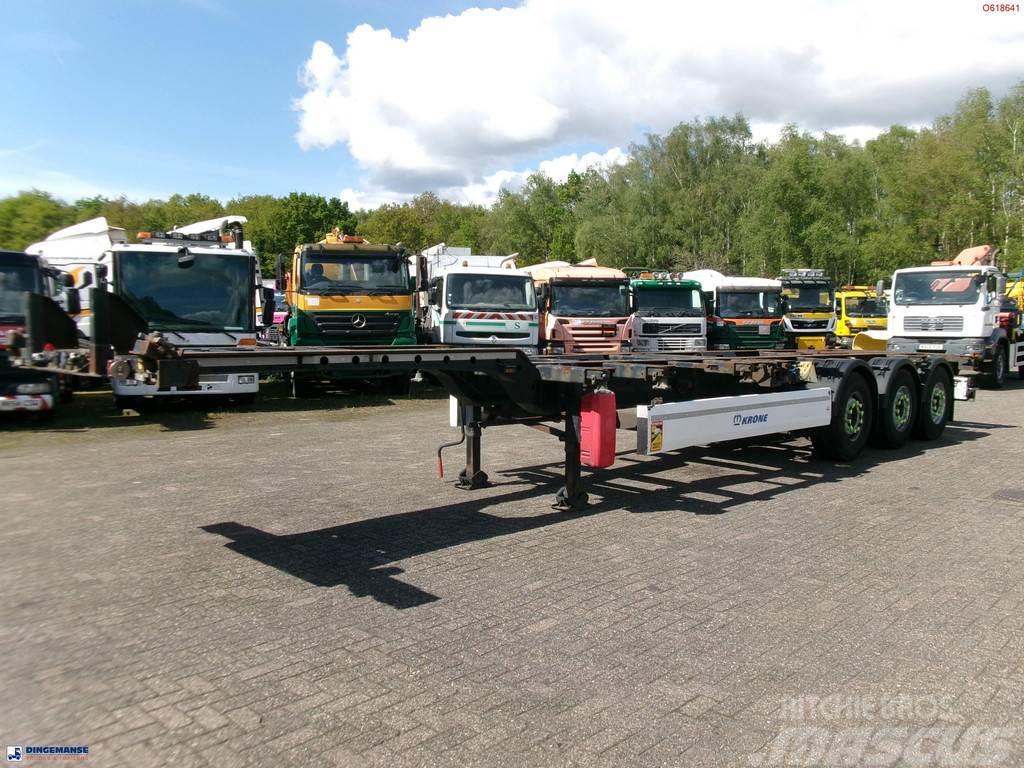 Krone 3-axle container trailer 20-30-40-45 ft DA08LNA Camion cu semi-remorca cu incarcator