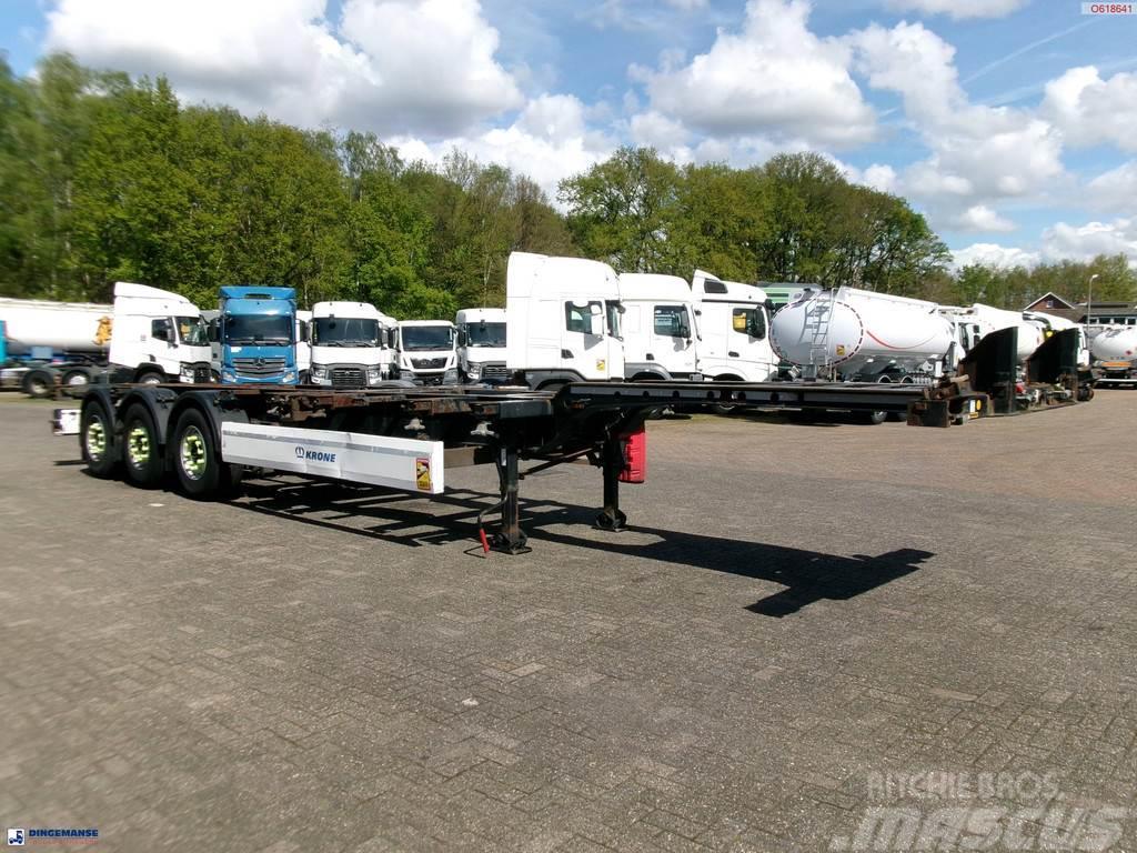 Krone 3-axle container trailer 20-30-40-45 ft DA08LNA Camion cu semi-remorca cu incarcator