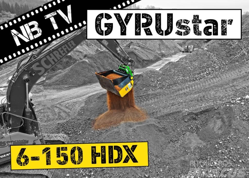 Gyru-Star 6-150HDX (opt Oilquick OQ70/50, Lehnhoff) cupa de excavat cu cernere