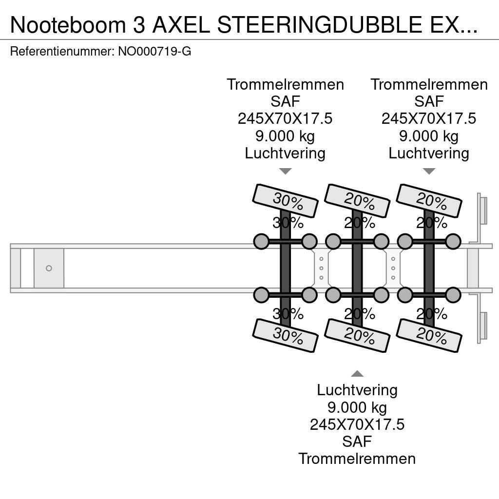 Nooteboom 3 AXEL STEERINGDUBBLE EXTENDABLE 2 X 5,5 METER Semi-remorca agabaritica