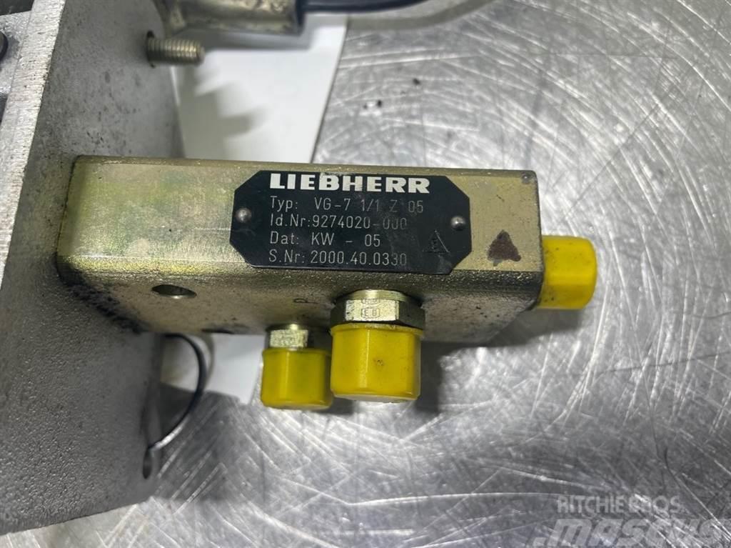 Liebherr A316-9274020/9198863-Servo valve/Pedal Hidraulice