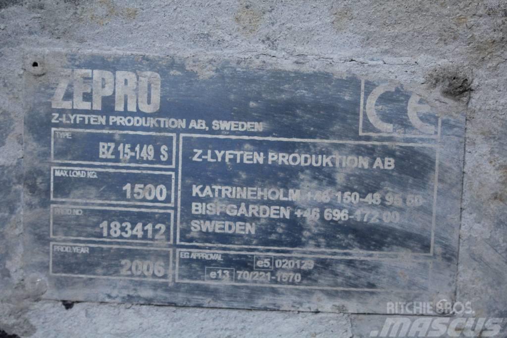  Zepro bakgavellyft Hidraulice