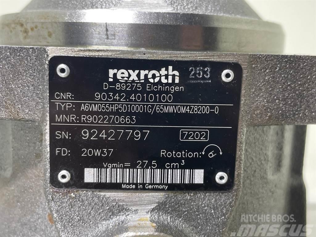 Rexroth A6VM055HP5D10001G-R902270663-Drive motor/Fahrmotor Hidraulice