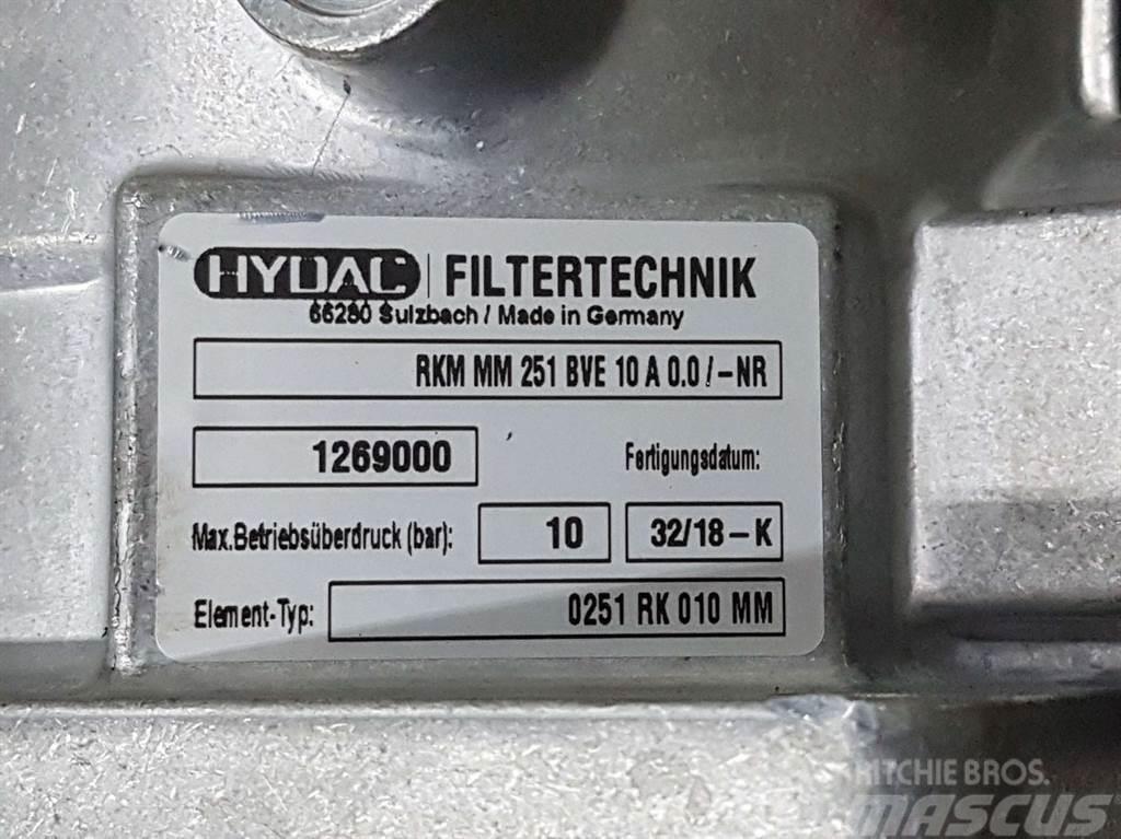  Hydac RKM MM 251 BVE 10 A 0.0/-NR-1269000-Filter Hidraulice