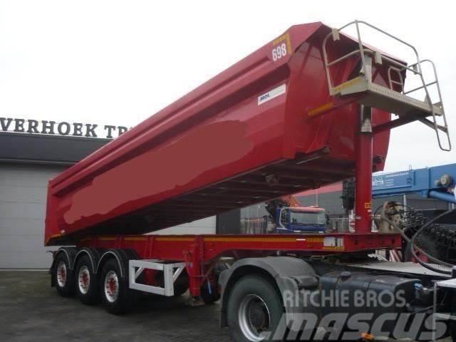 MOL 28m3 3 axle tipper trailer Alubox - Steelchassis ( Semi-remorca Basculanta