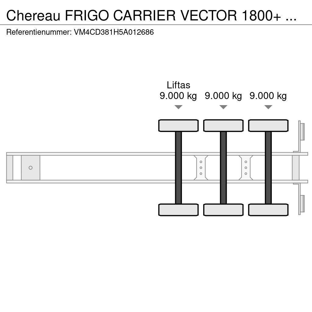 Chereau FRIGO CARRIER VECTOR 1800+ 3x + 2.60H Semi-remorci cu temperatura controlata