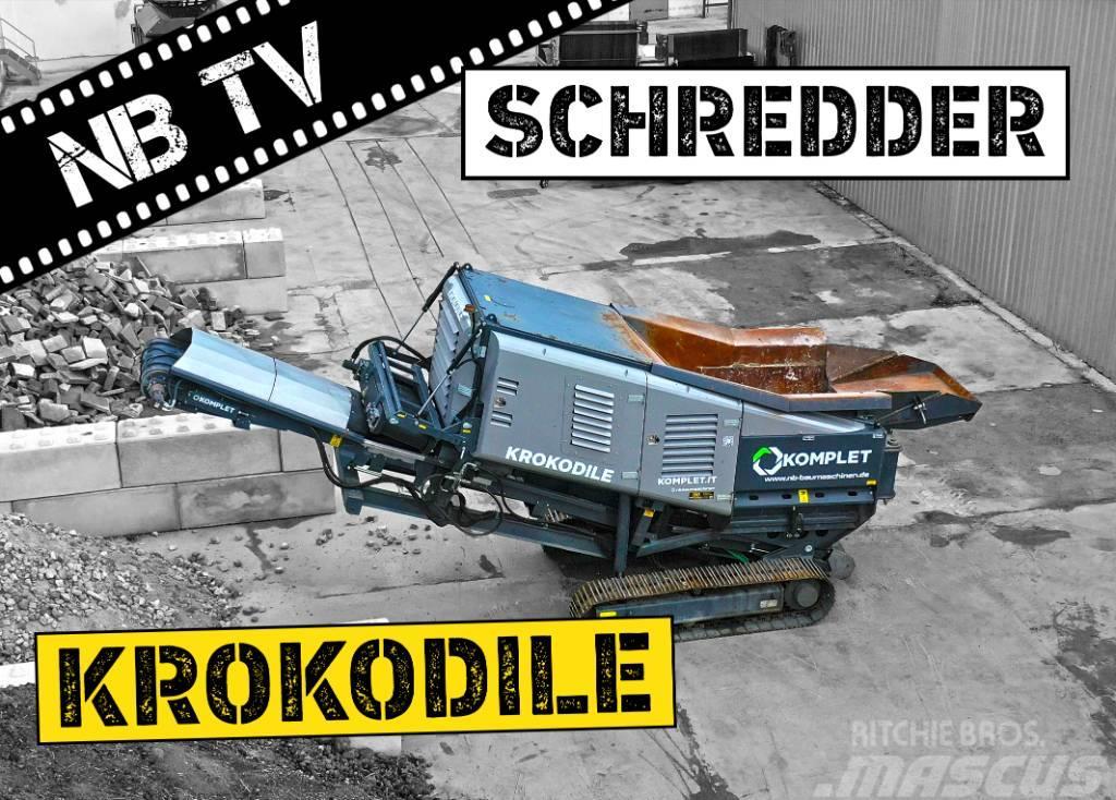 Komplet Mobiler Schredder Krokodile - bis zu 200 t/h Masina de tocat deseuri