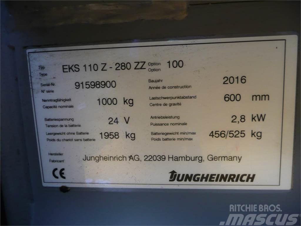 Jungheinrich EKS 110 Z 280 ZZ Stivuitoare pentru comisionare(logistica)