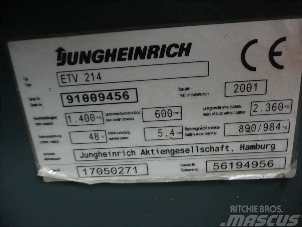 Jungheinrich ETV 214 600 DZ Stivuitor cu catarg retractabil