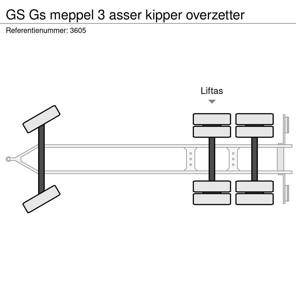 GS meppel 3 asser kipper overzetter Remorci basculante