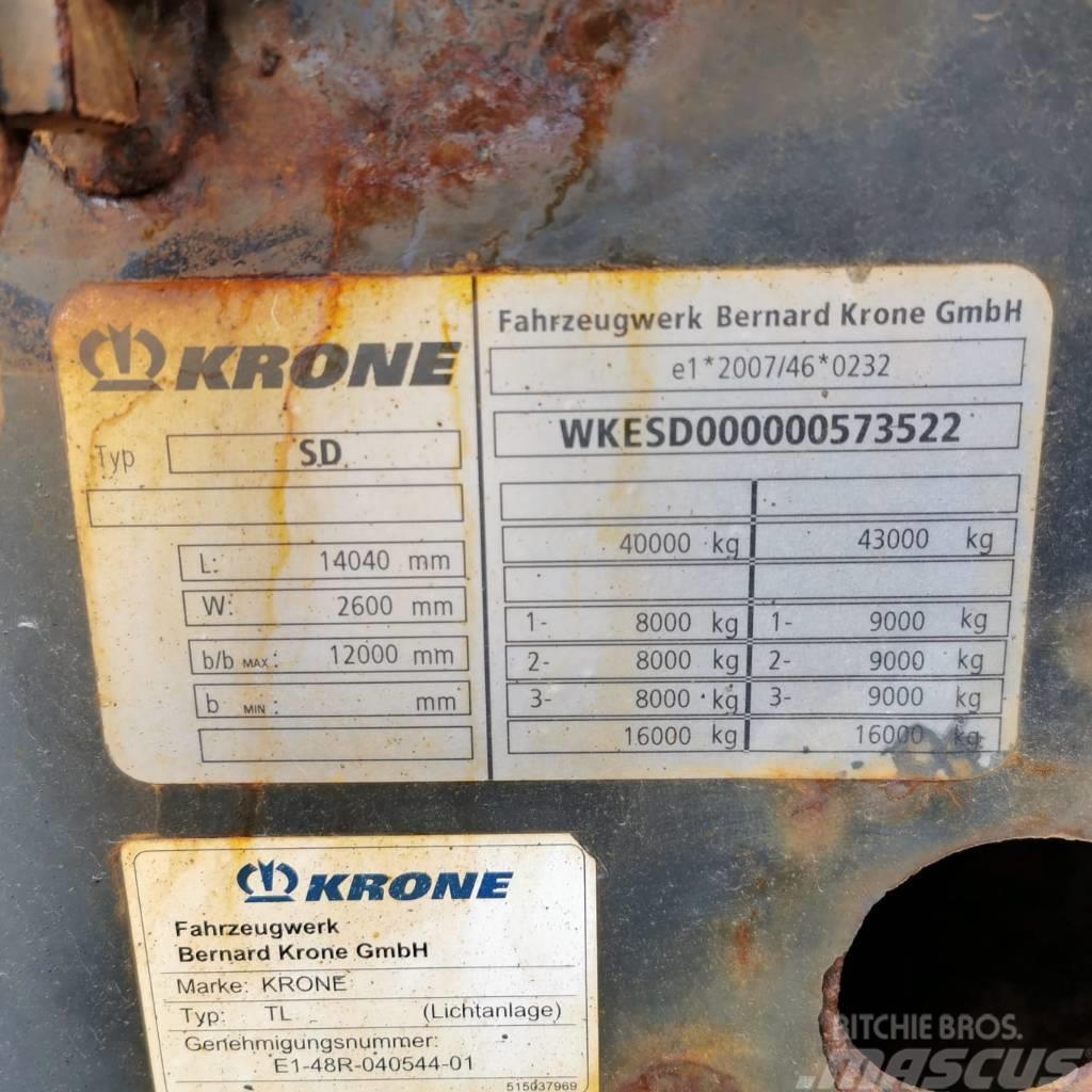 Krone SD FOR PARTS ONLY ! Semi-remorca sasiu